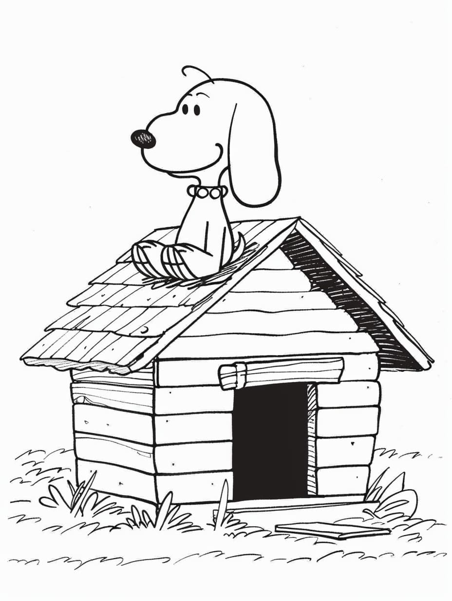 Morsom Snoopy fargelegging