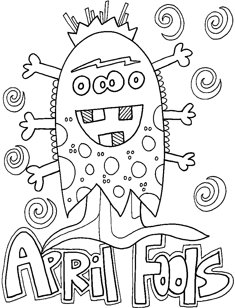 Morsomme aprilsnarr fargelegging