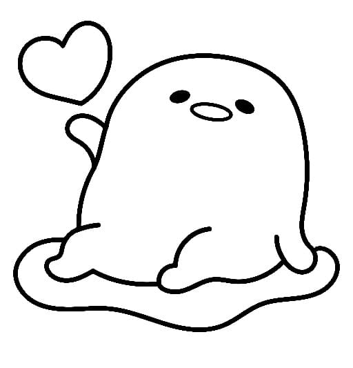 Nydelig Gudetama fargelegging