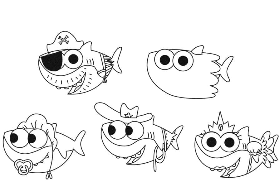 Pinkfong Baby Shark fargelegging