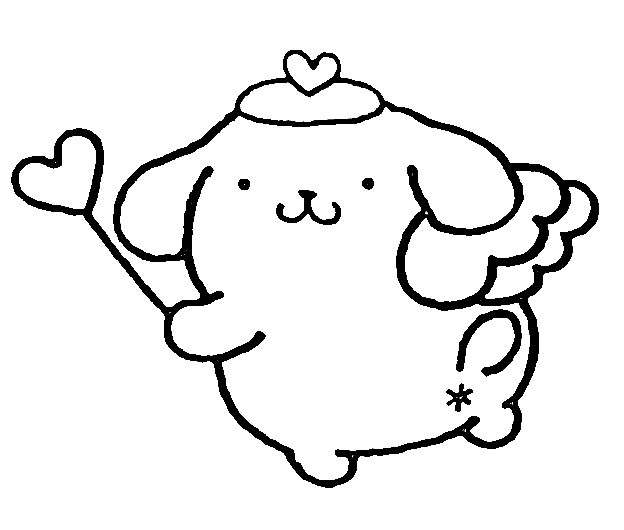 Pompompurin-engel fargelegging