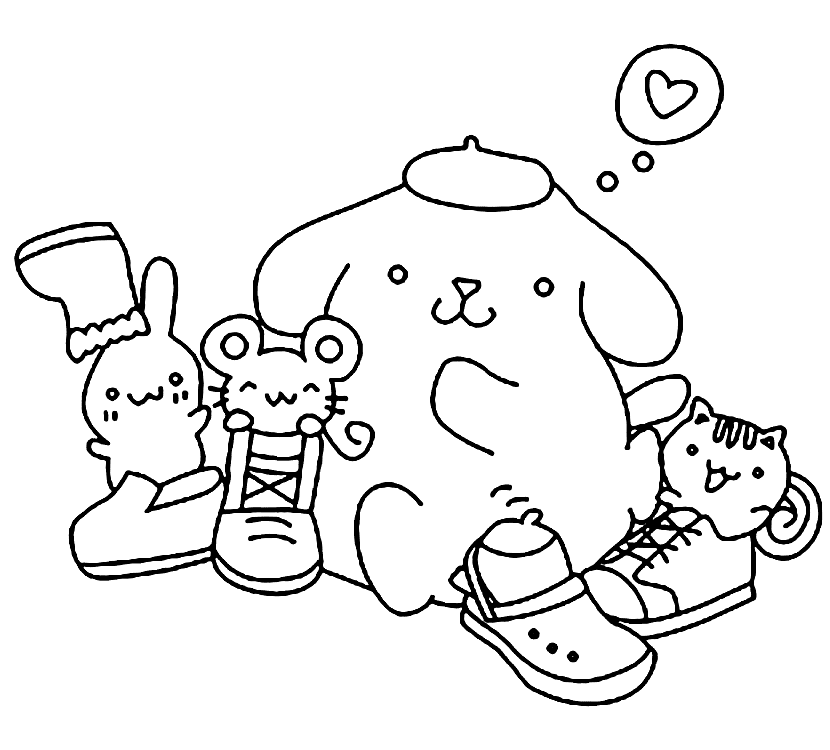 Pompompurin for barn fargelegging