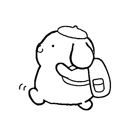 Pompompurin går på skolen fargelegging