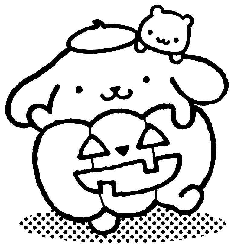 Pompompurin Gresskar fargelegging