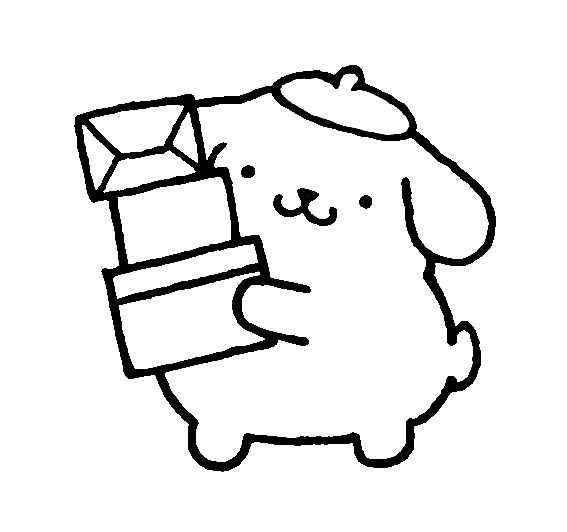 Pompompurin med esker fargelegging