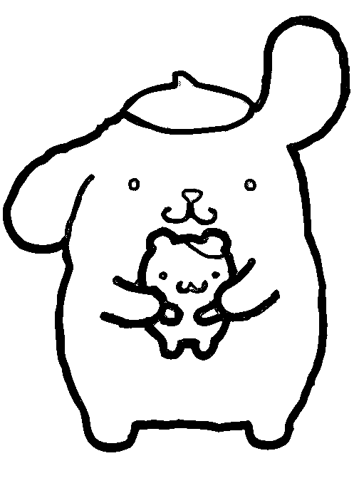 Pompompurin med muffins fargelegging