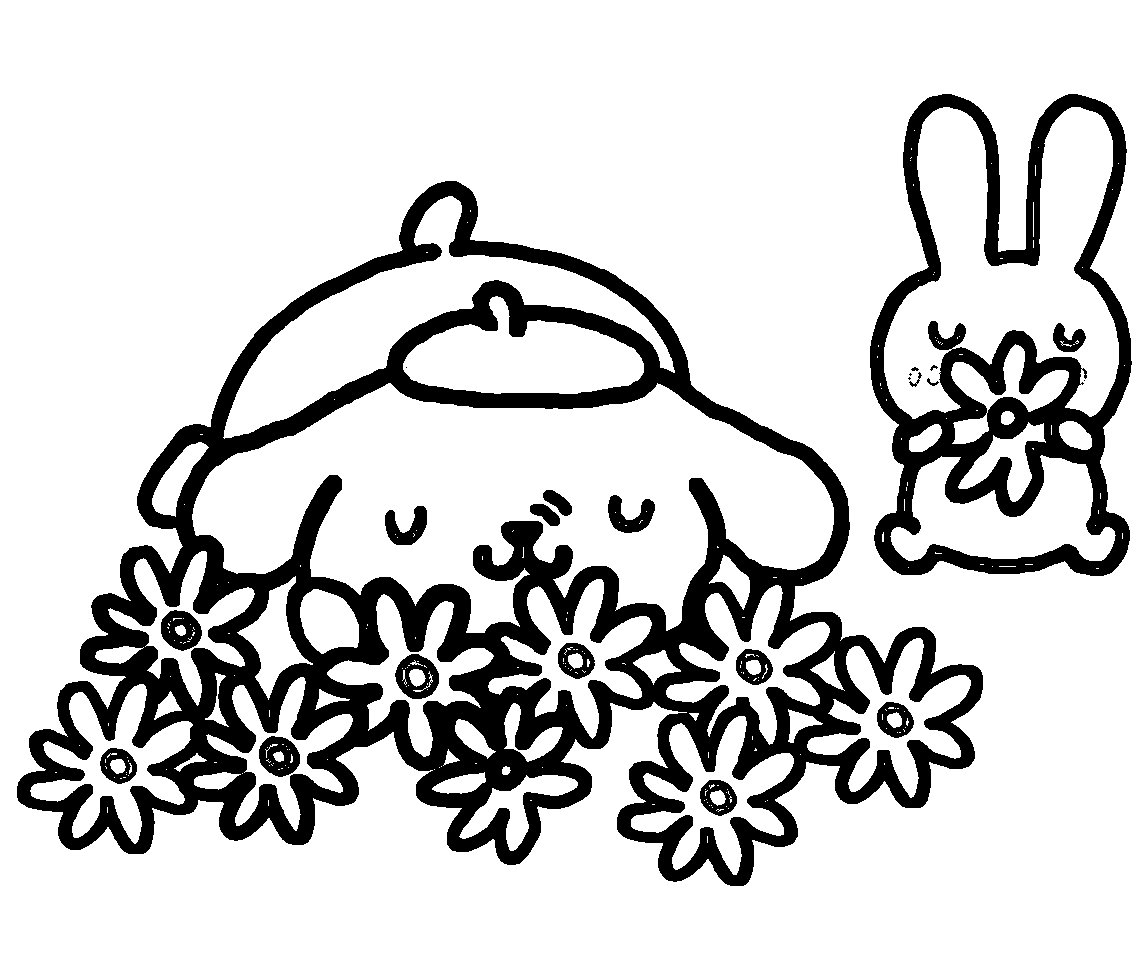 Pompompurin med pulver fargelegging