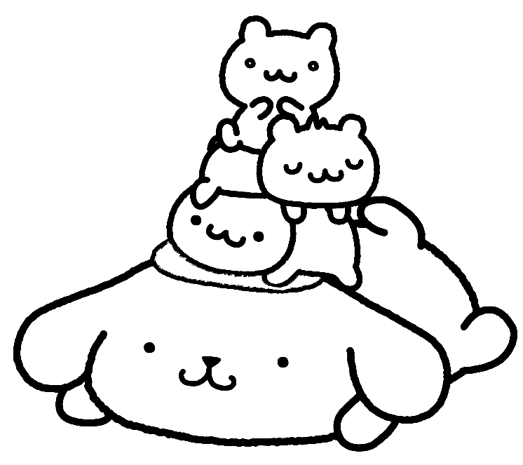 Pompompurin, Muffin, Bagel, Scone fargelegging