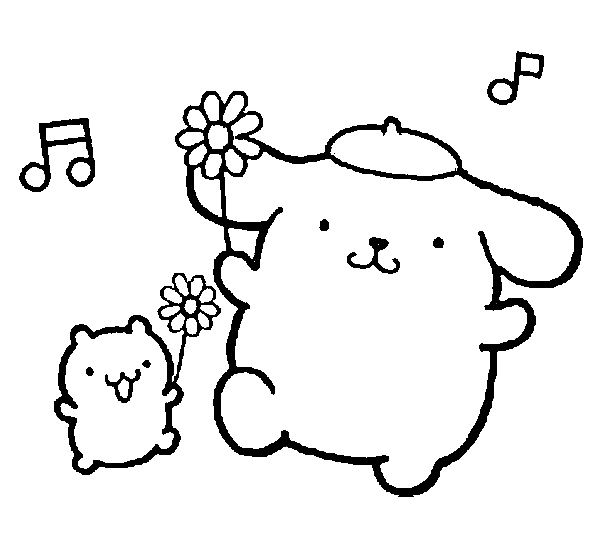 Pompompurin Sanrio fargelegging