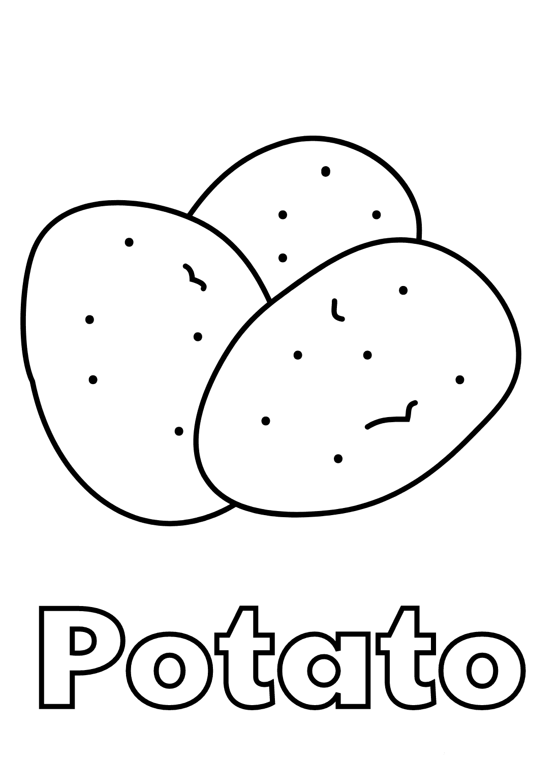 Potetgrønnsak fargelegging