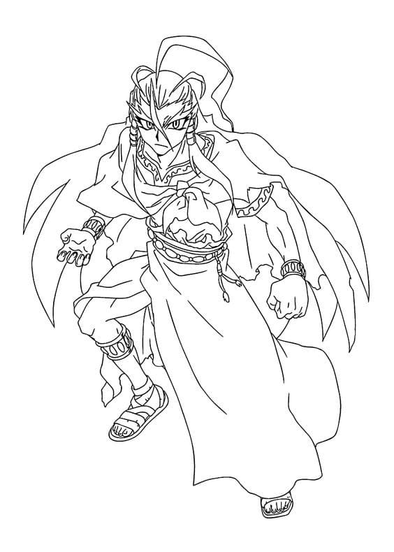 Rago fra Beyblade fargelegging