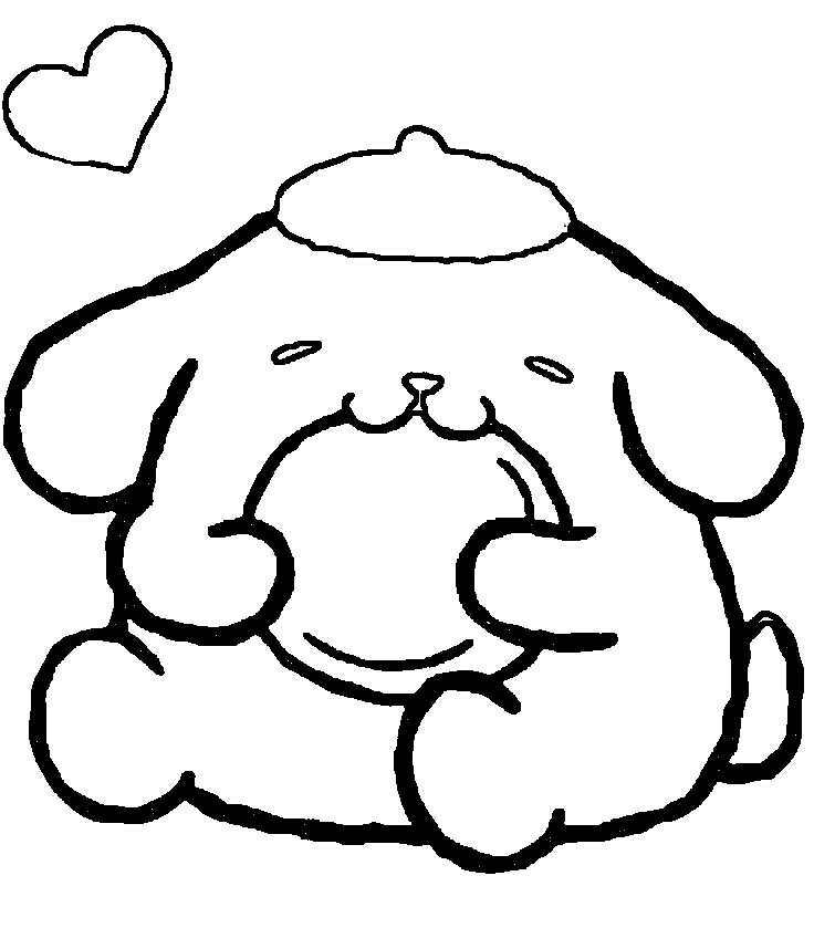 Sanrio Pompompurin for barn fargelegging