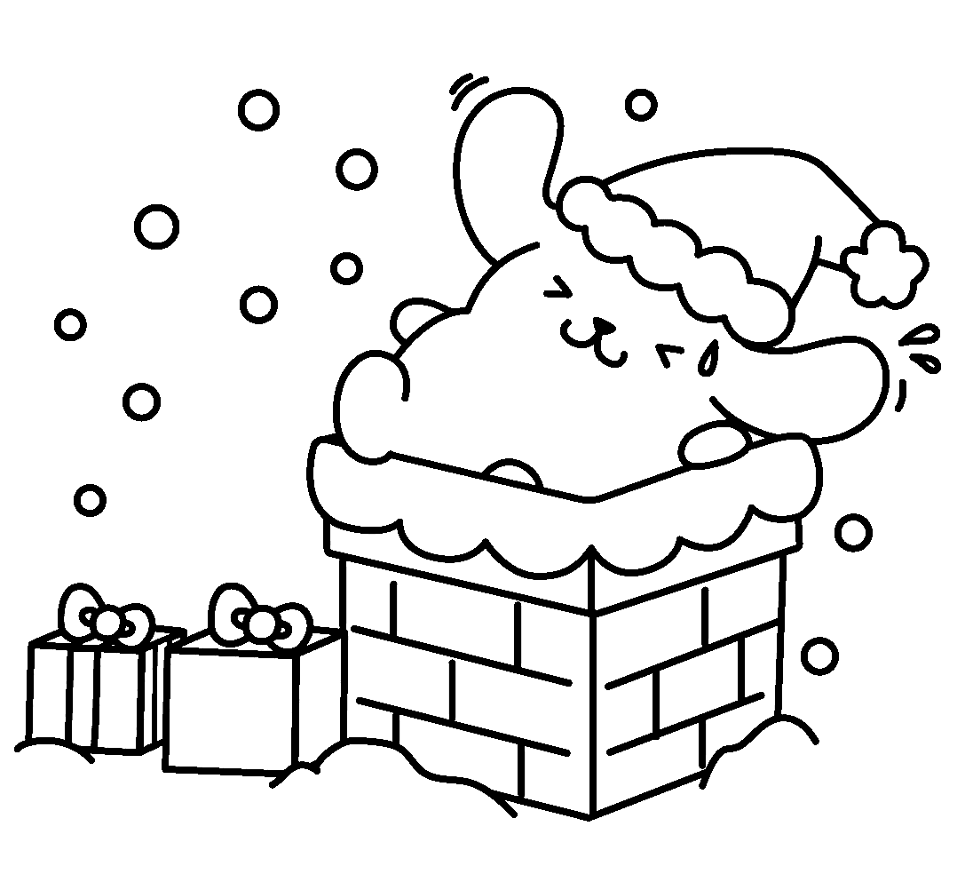 Santa Pompompurin fargelegging