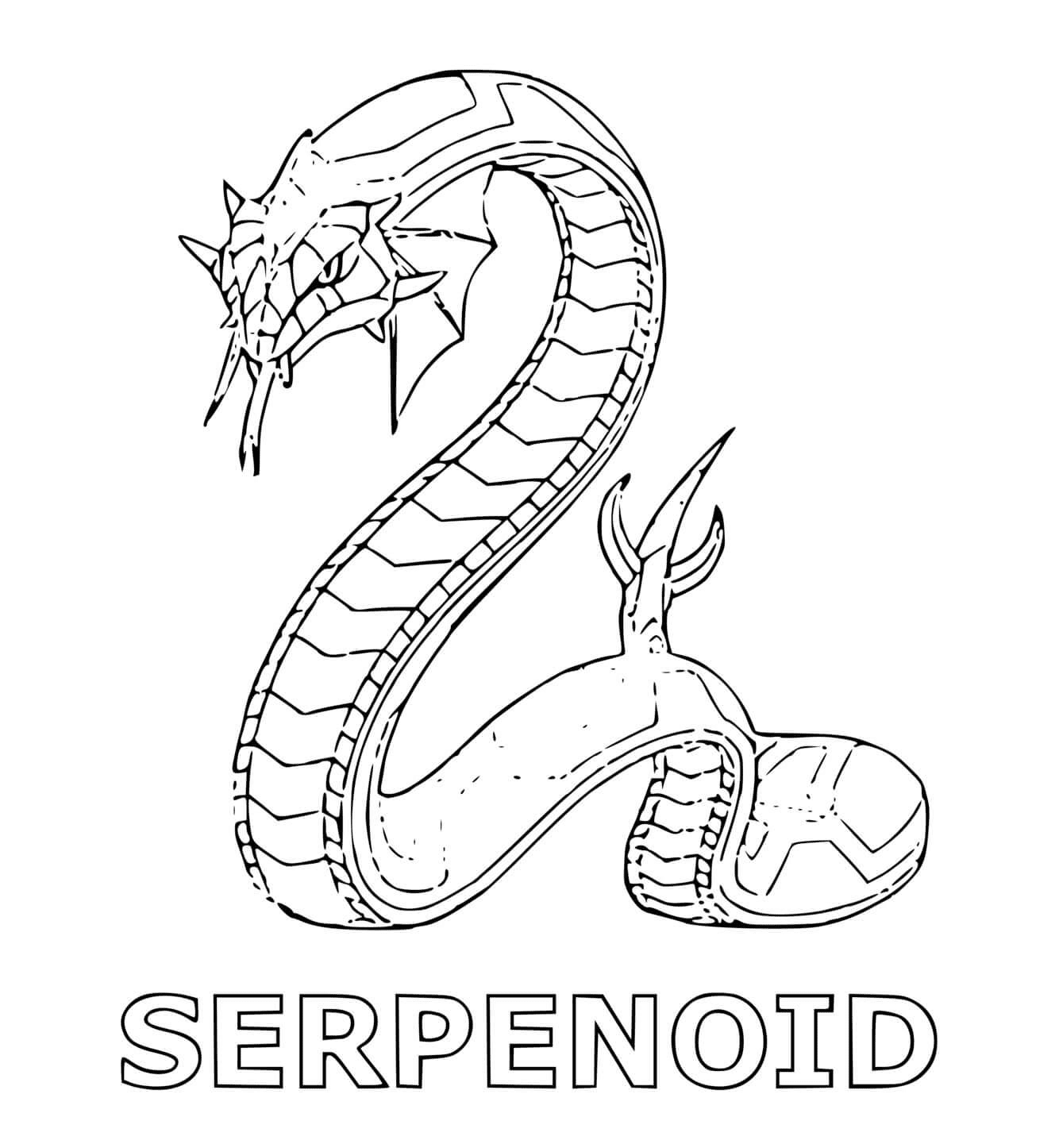 Serpenoid fra Bakugan fargelegging