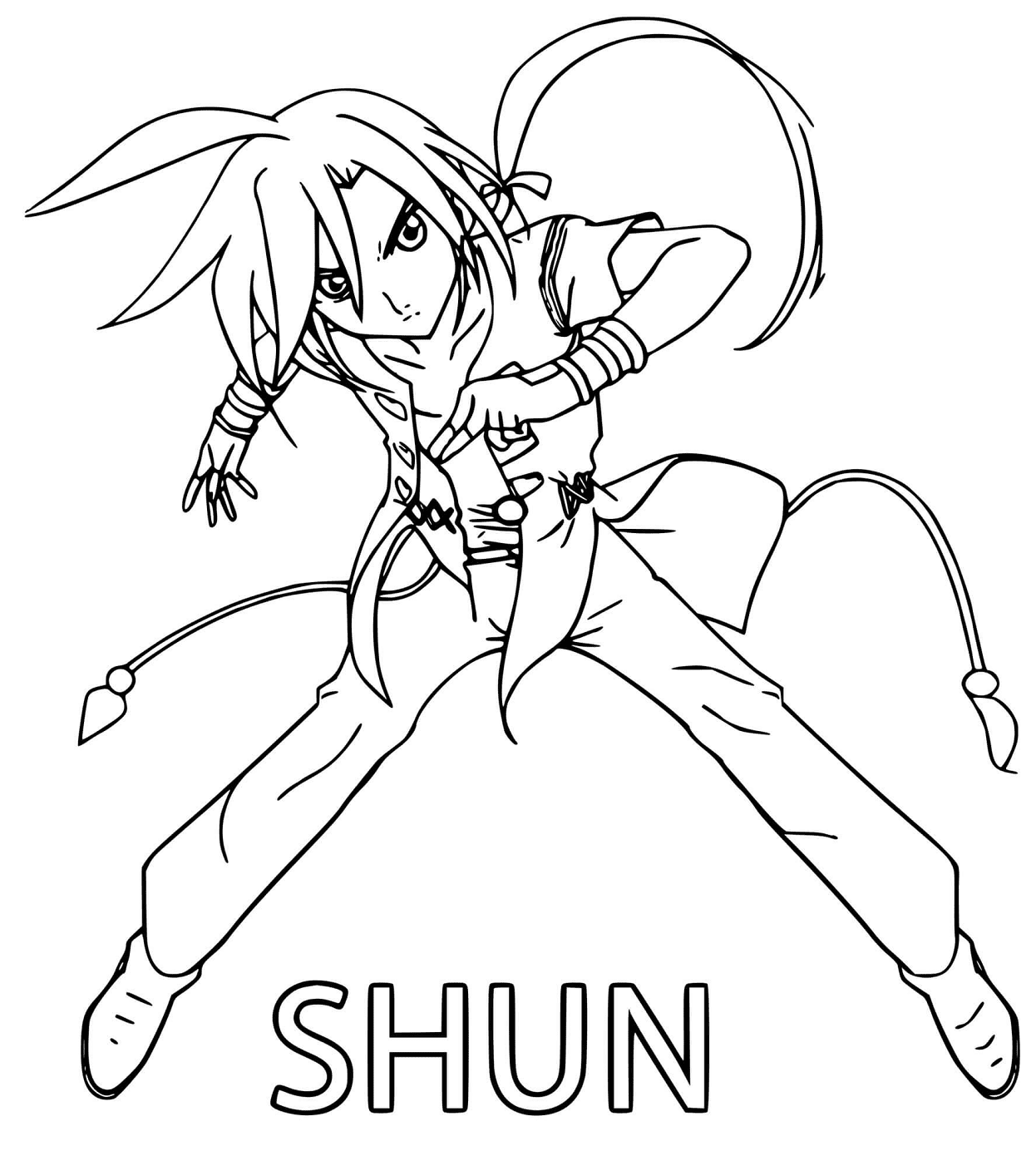 Shun Kazami fra Bakugan fargelegging