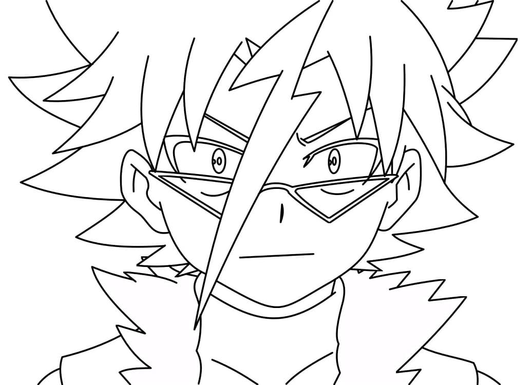 Silas Karlisle fra Beyblade fargelegging