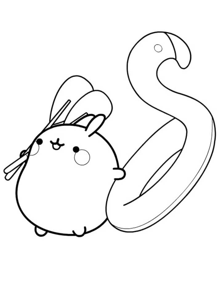Skriv ut Molang fargelegging