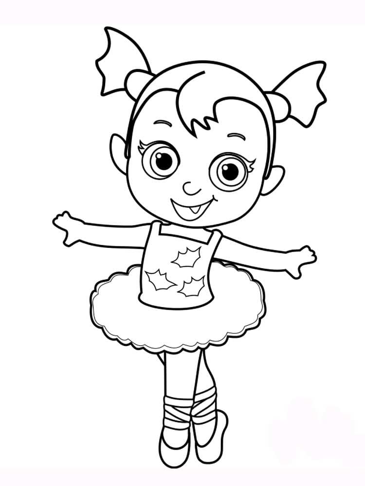 Skriv ut Vampirina fargelegging