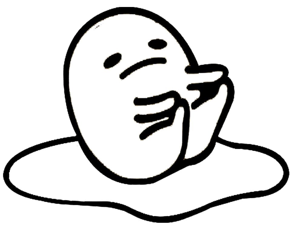 Søt Gudetama fargelegging