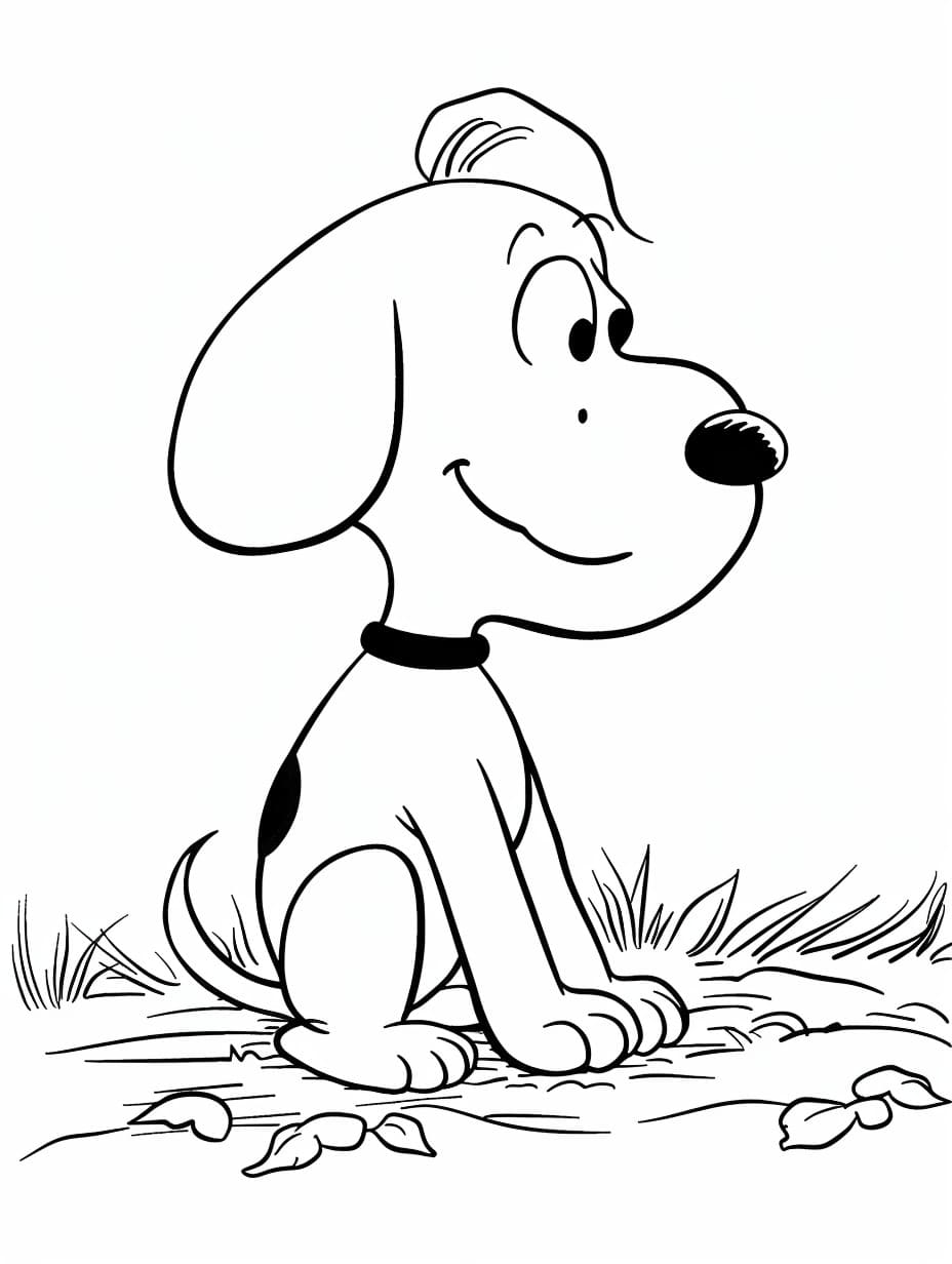 Søt Snoopy fargelegging