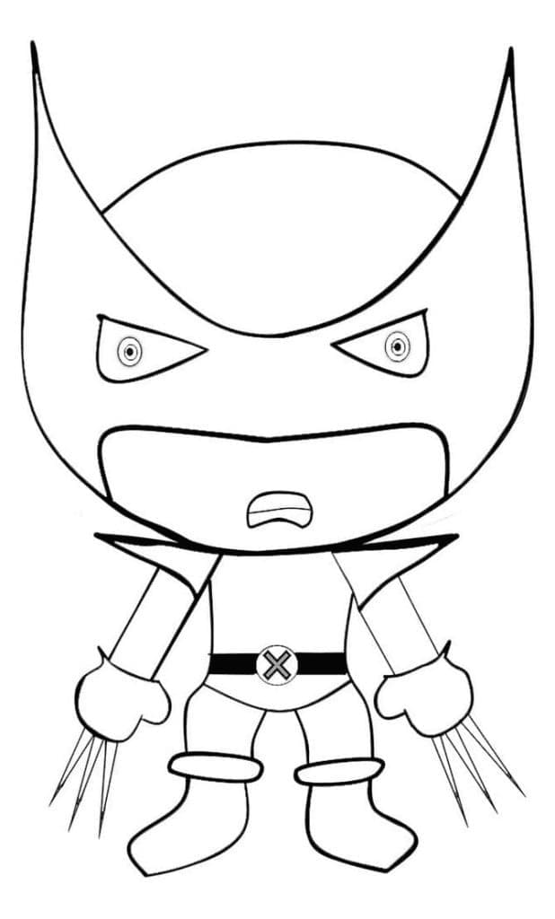 Søt Wolverine fargelegging