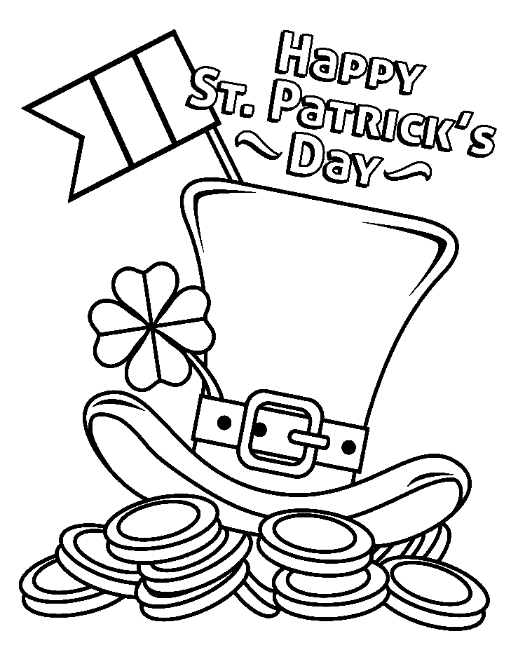 St. Patricks dag gratis fargelegging
