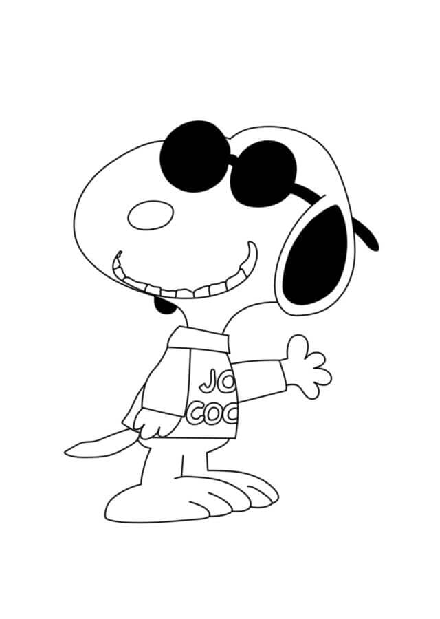 Stor Snoopy fargelegging