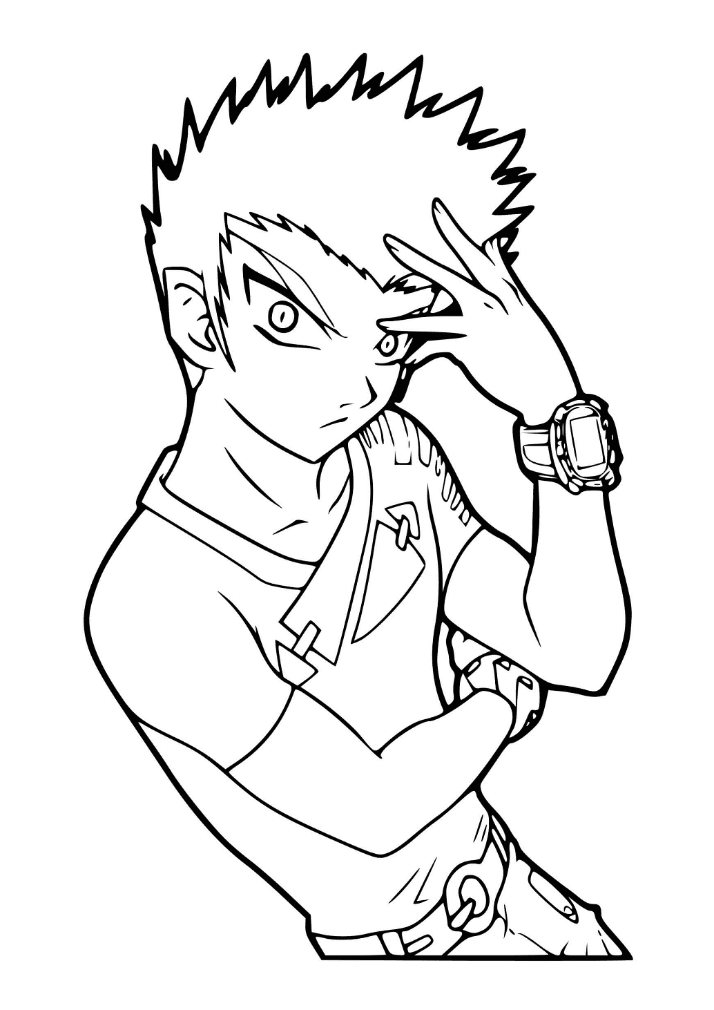 Takashi fra Bakugan fargelegging