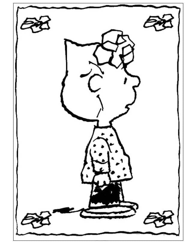 Tegning av Sally Brown fargelegging