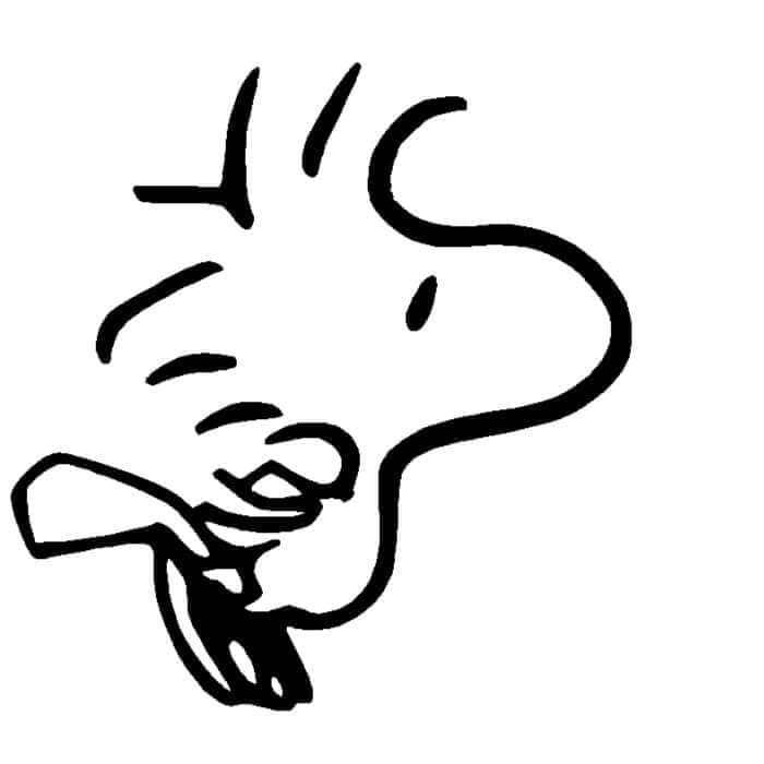 Tegning av Snoopy fargelegging