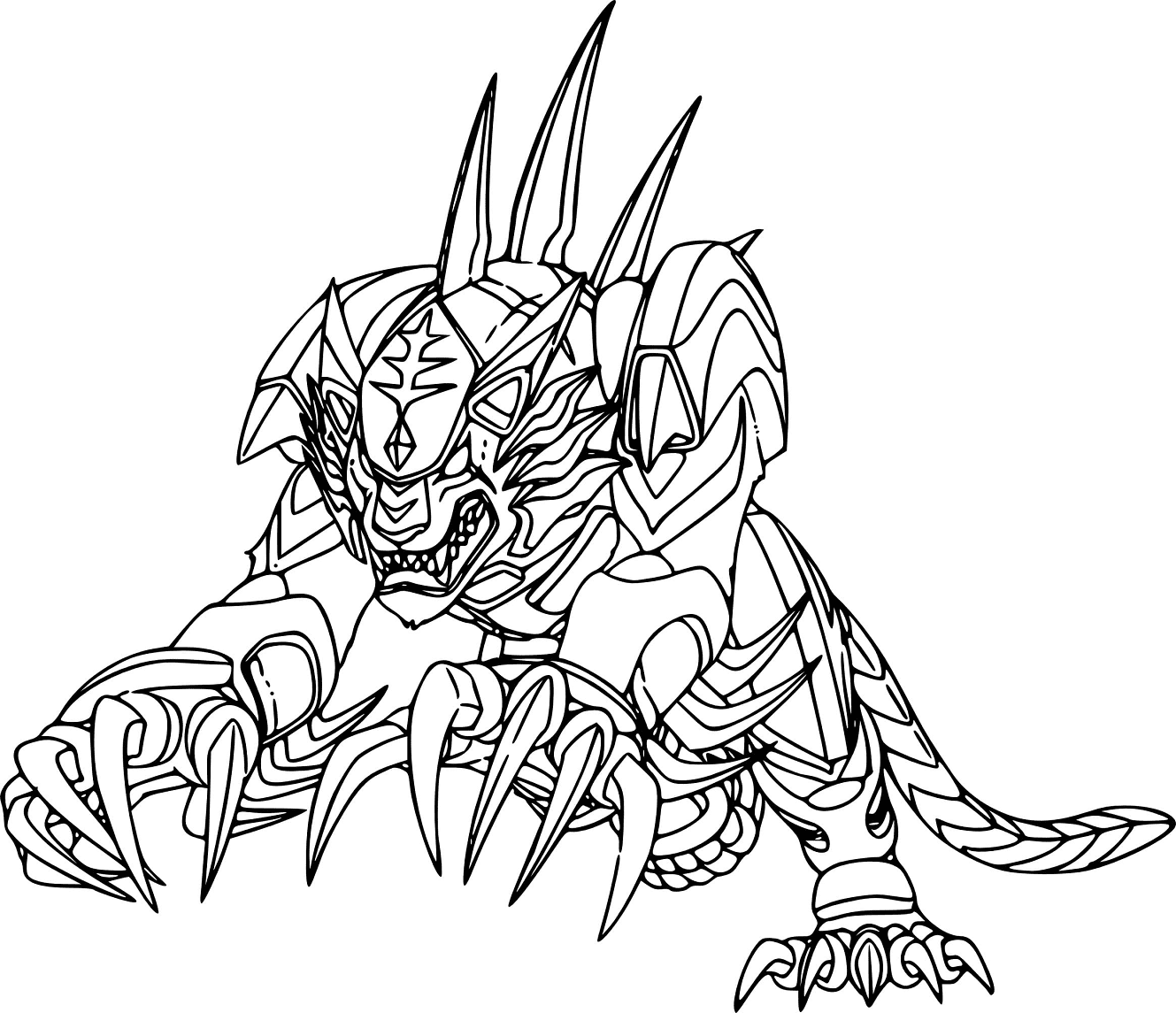 Tigrerra fra Bakugan fargelegging