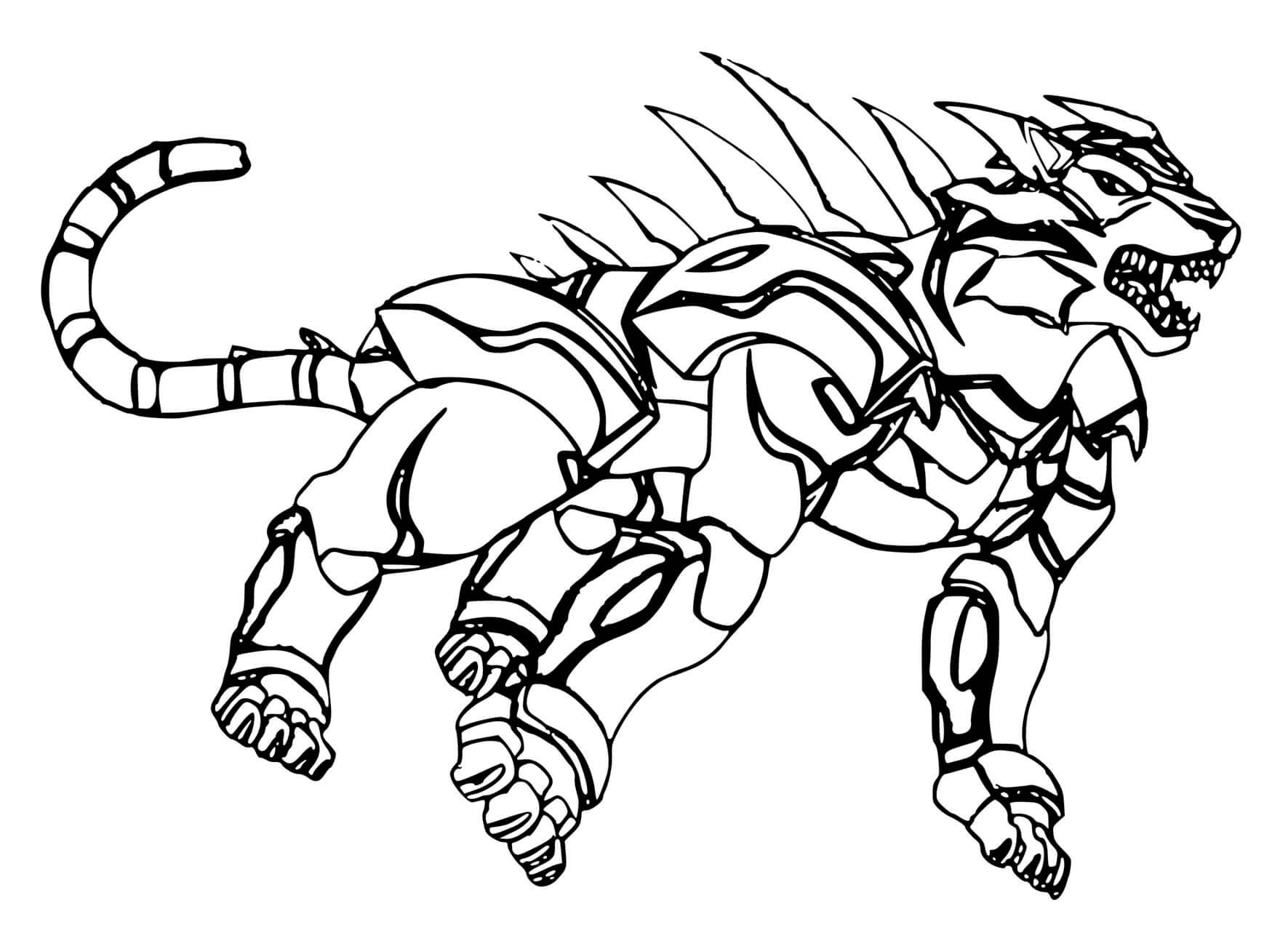 Tigres Bakugan kampplanet fargelegging