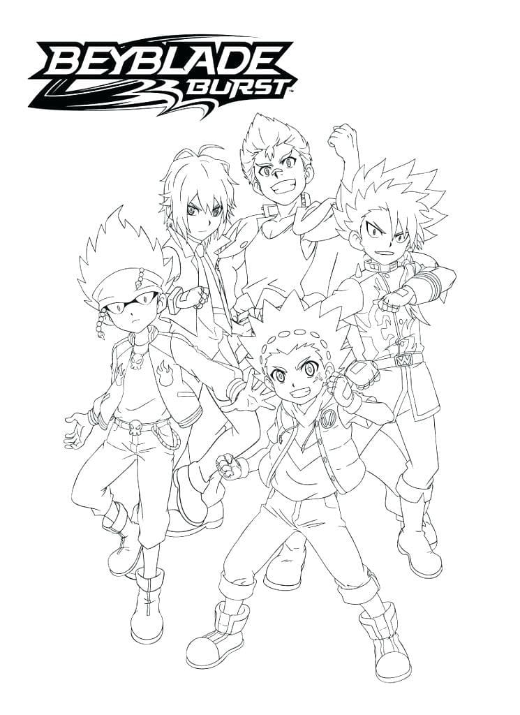 Utskrivbar Beyblade Burst fargelegging