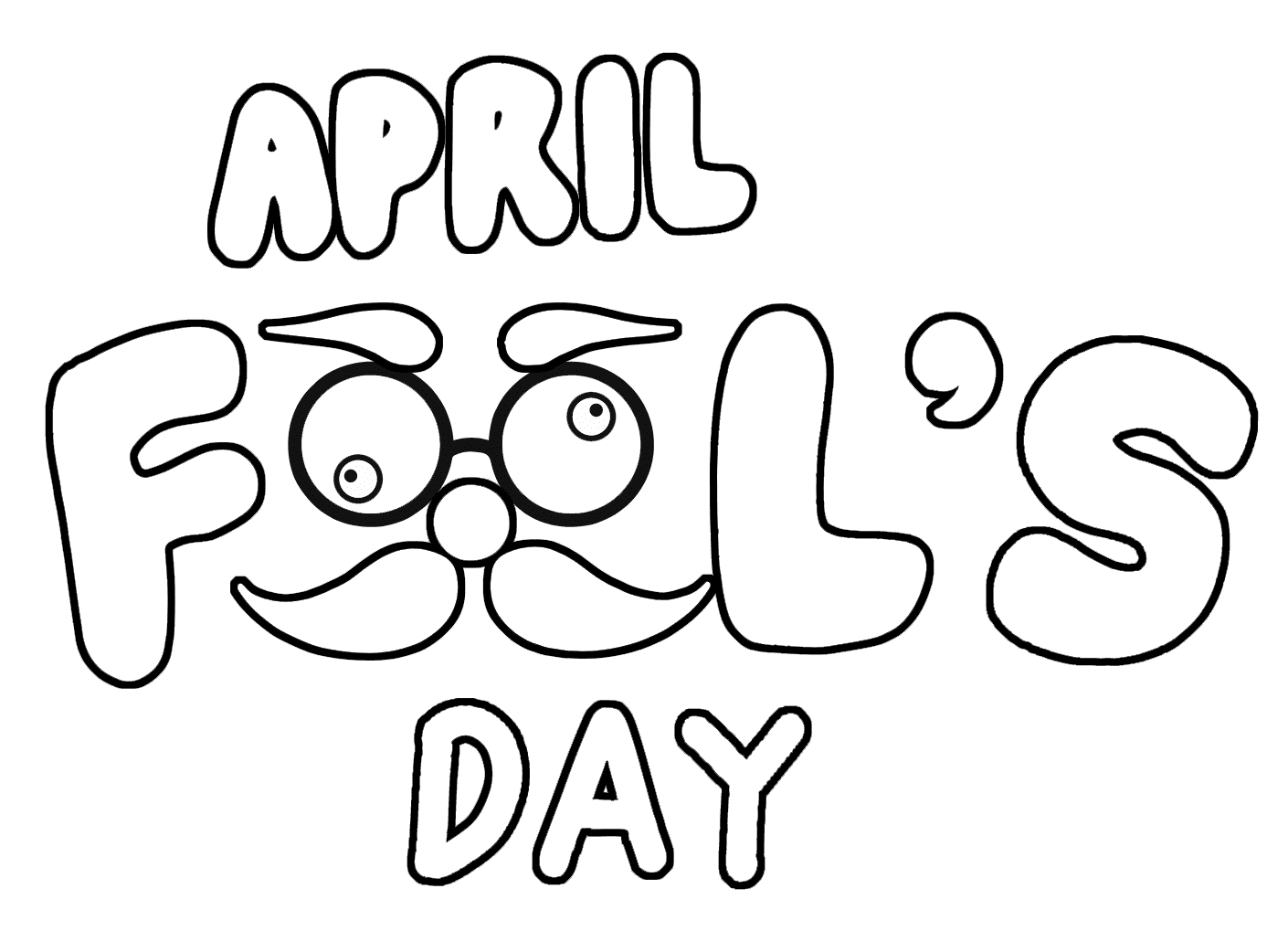 Utskrivbare ark for aprilsnarr fargelegging