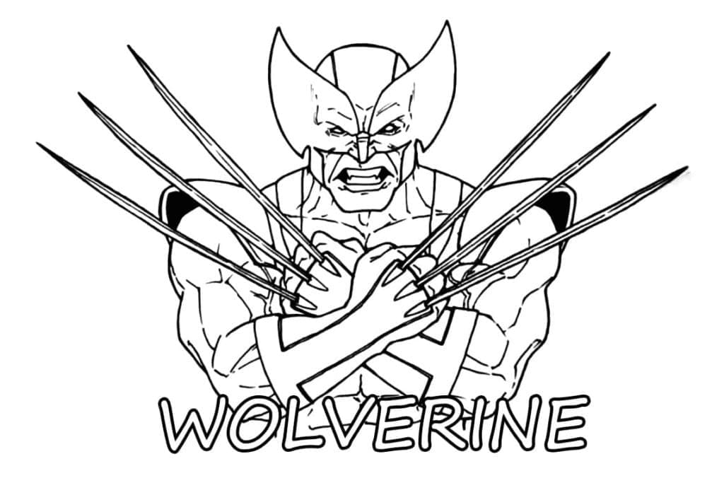 Veldig sint Wolverine fargelegging
