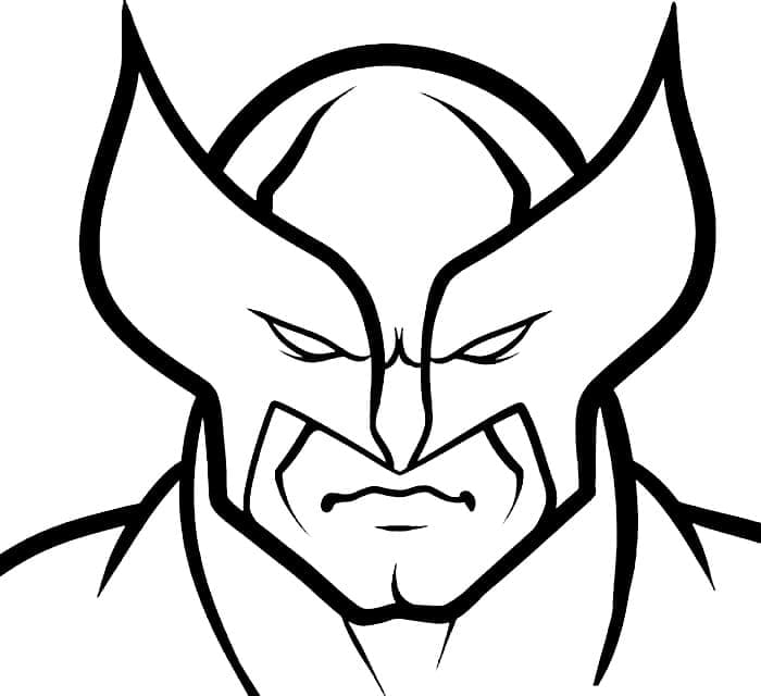 Wolverine Ansikt fargelegging