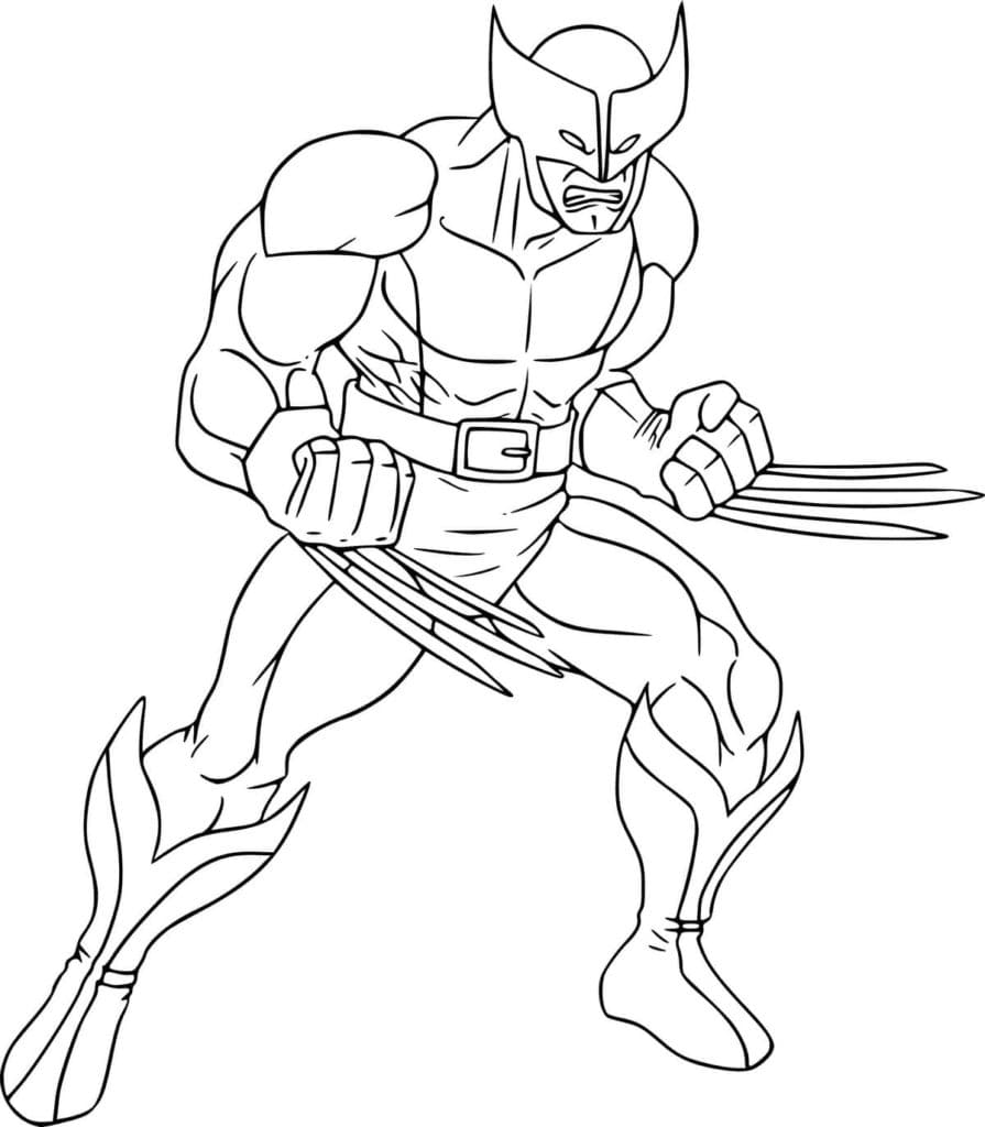 Wolverine Marvel fargelegging