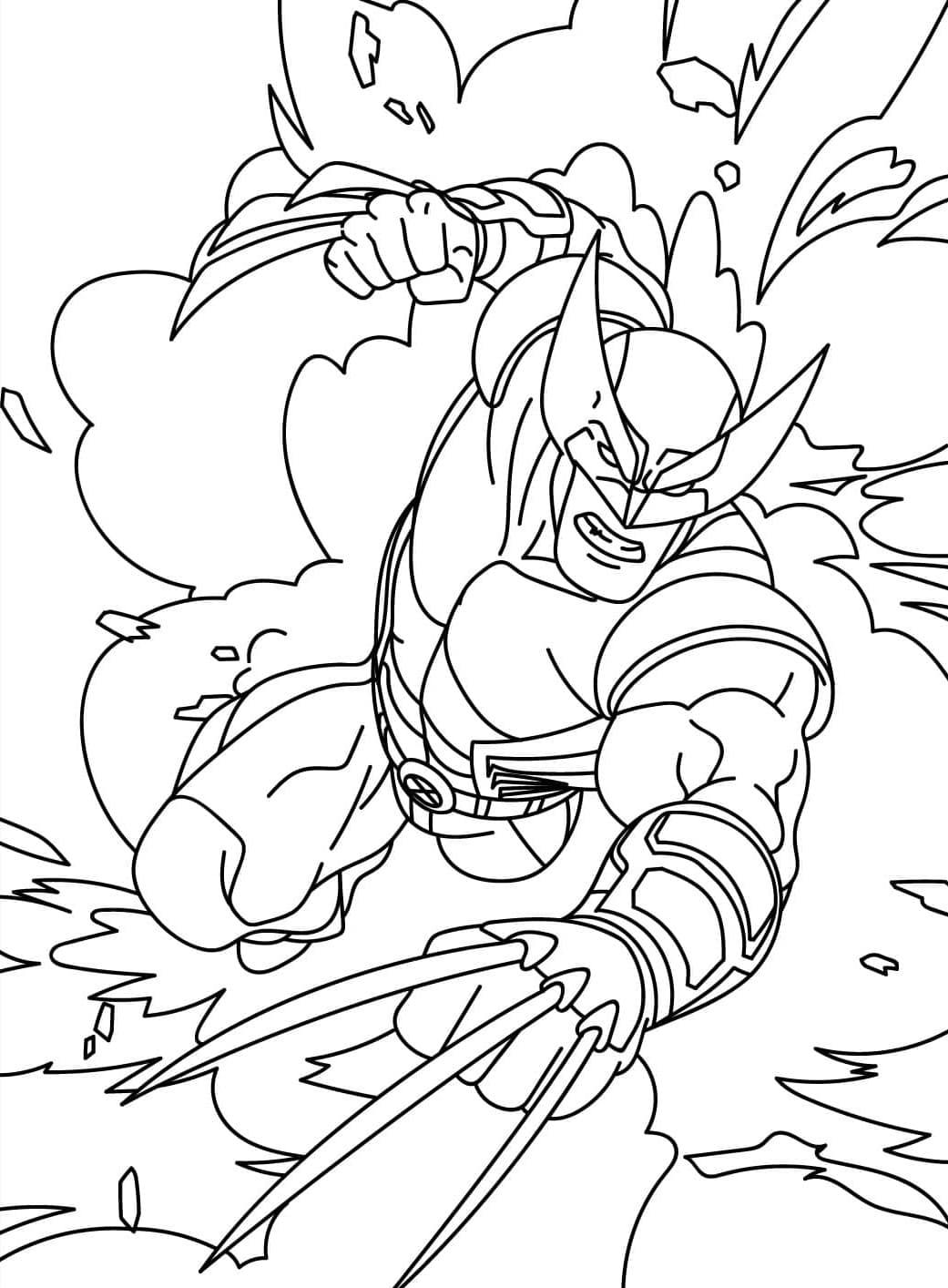 Wolverine Slåss fargelegging