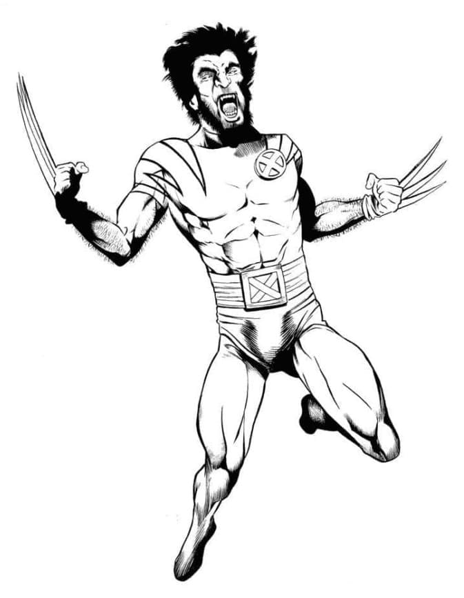 Wolverine X-Men fargelegging