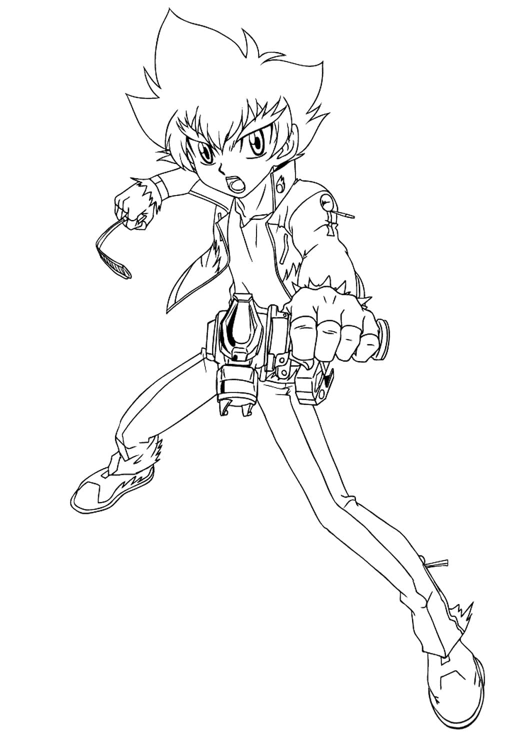 Zyro Kurogane i Beyblade fargelegging