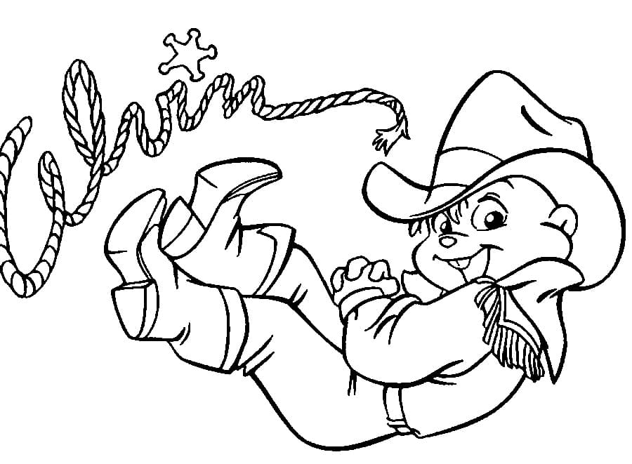 Alvin cowboyen fargelegging