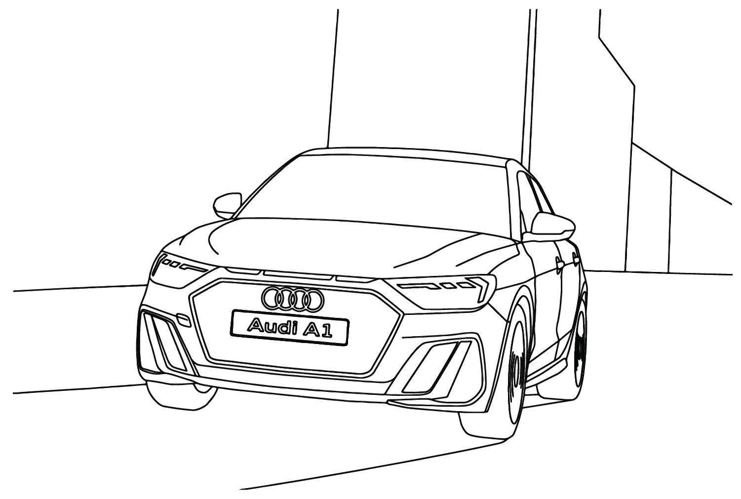 Audi A1 fargelegging