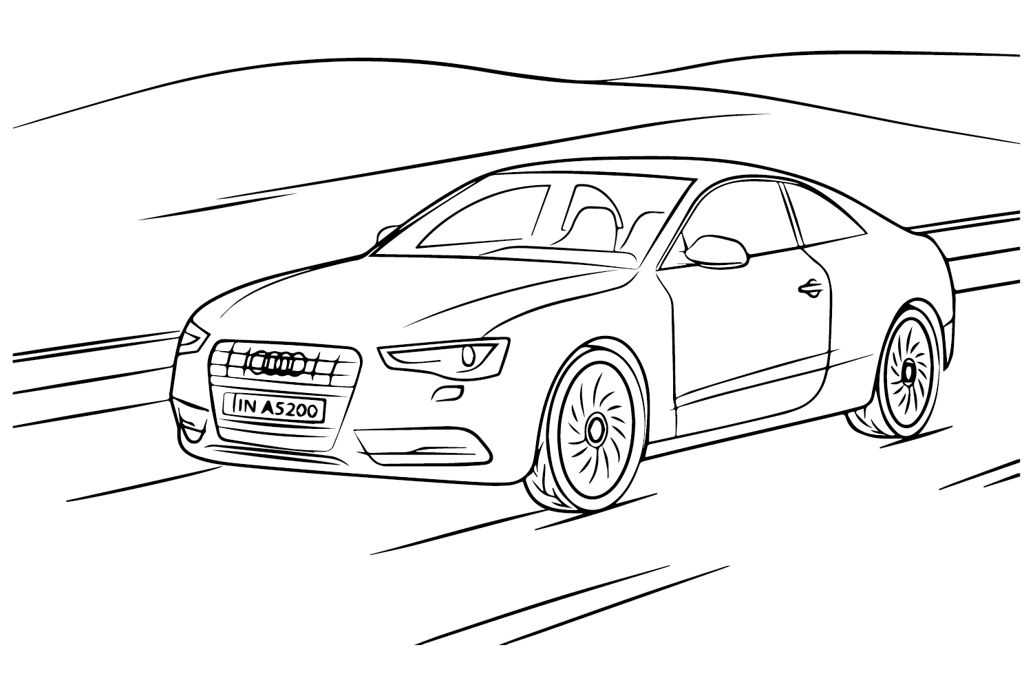 Audi A5 fargelegging