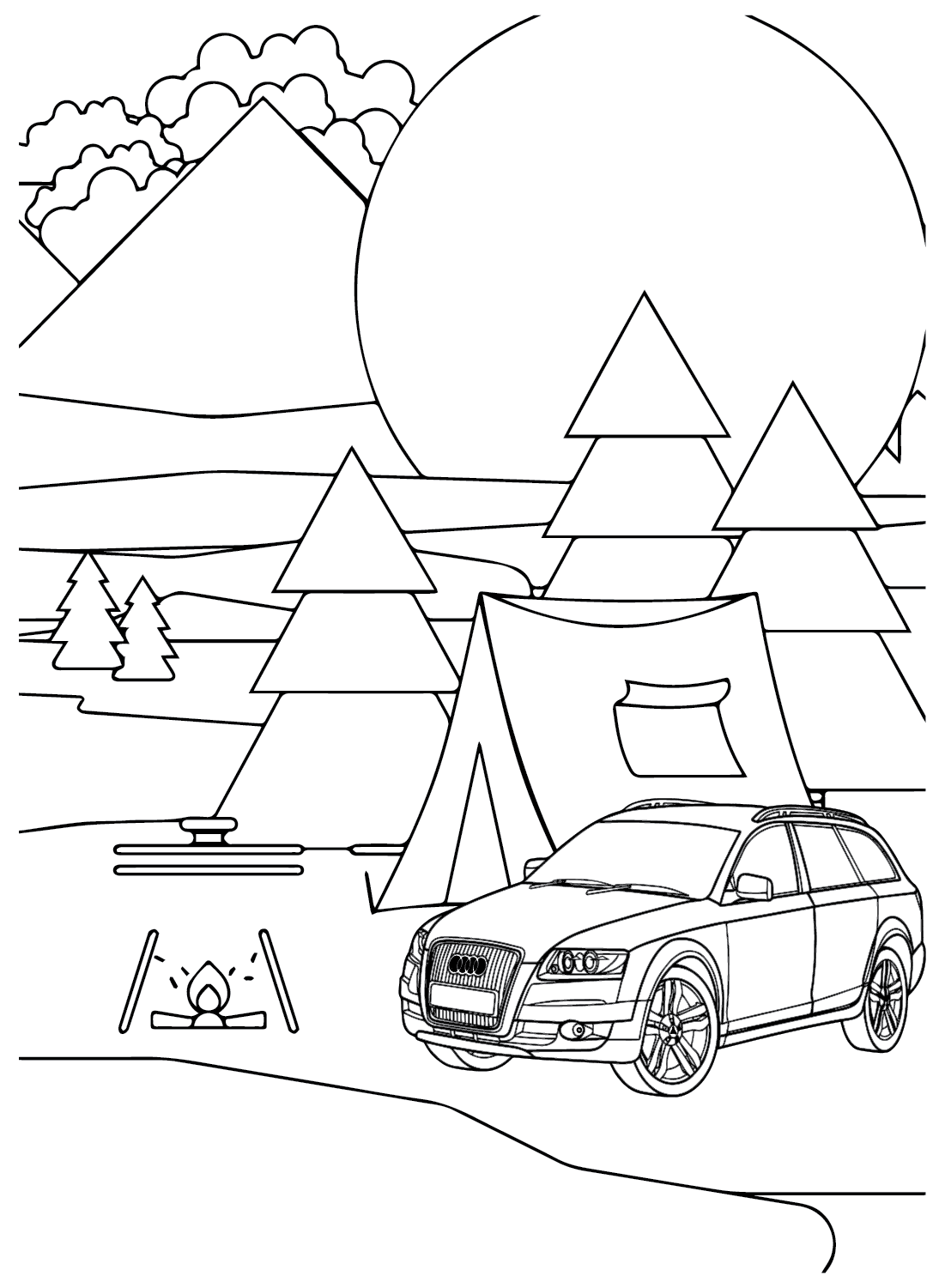 Audi A6-bilder fargelegging