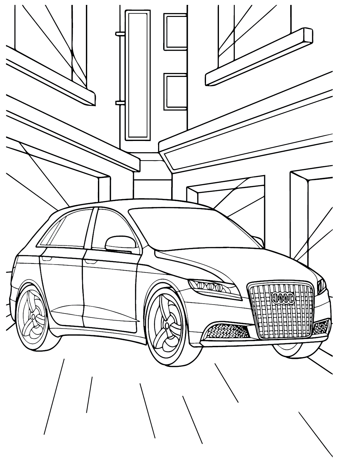 Audi fantastisk fargelegging