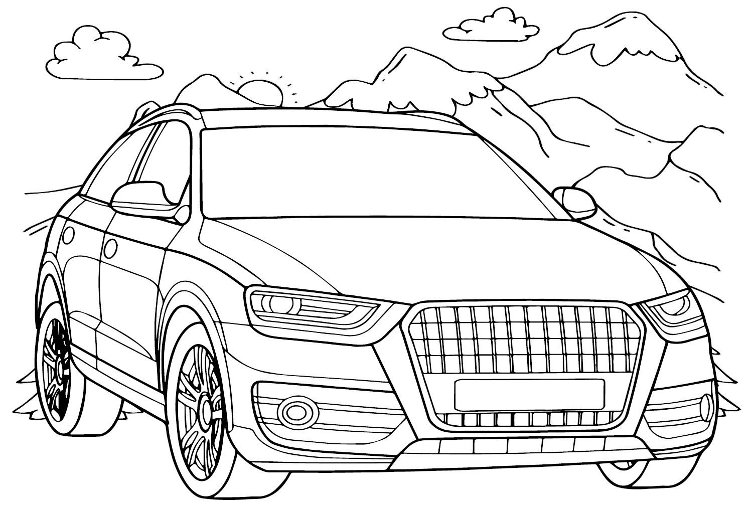 Audi flott fargelegging