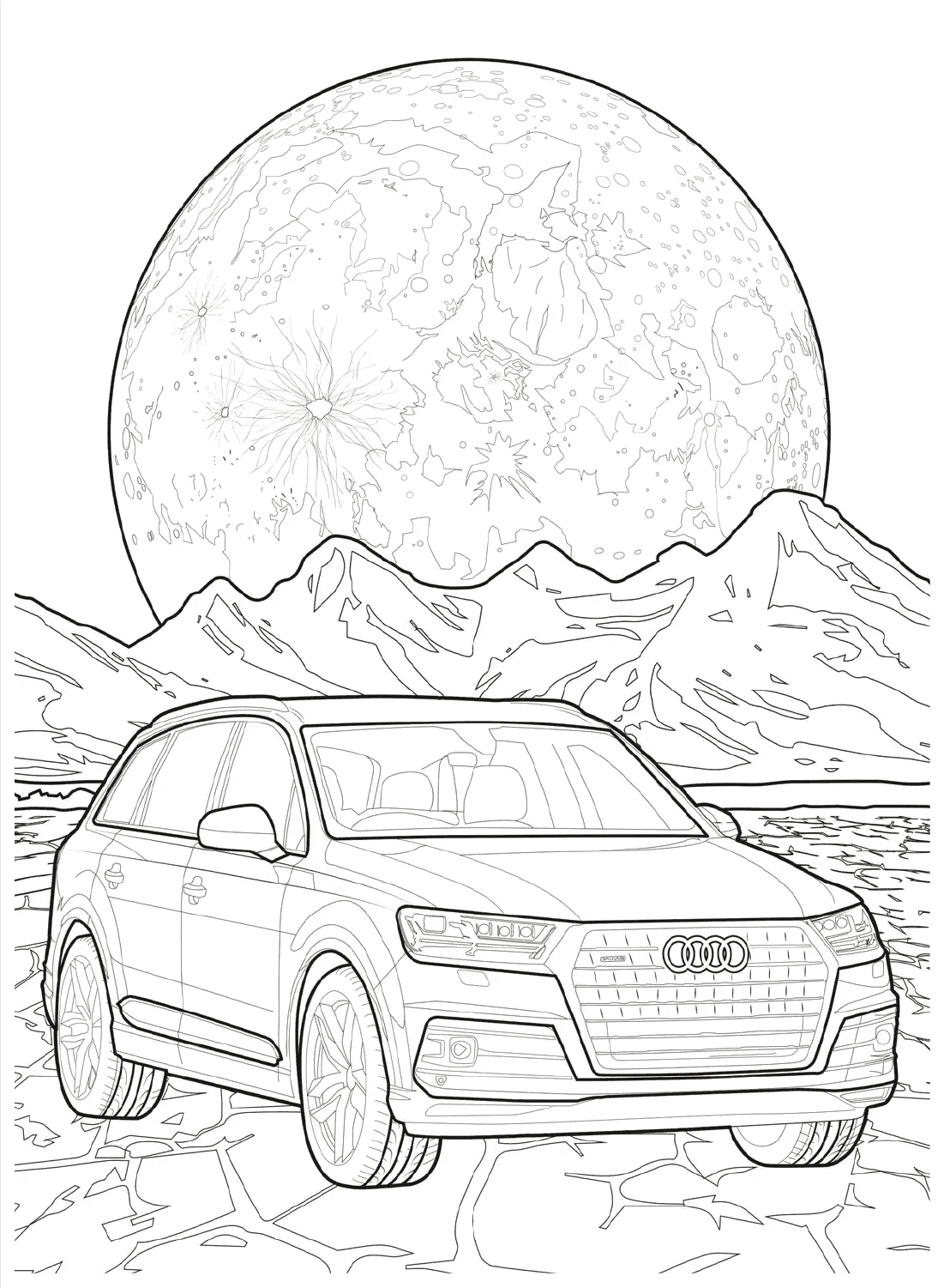 Audi gratis for barn fargelegging