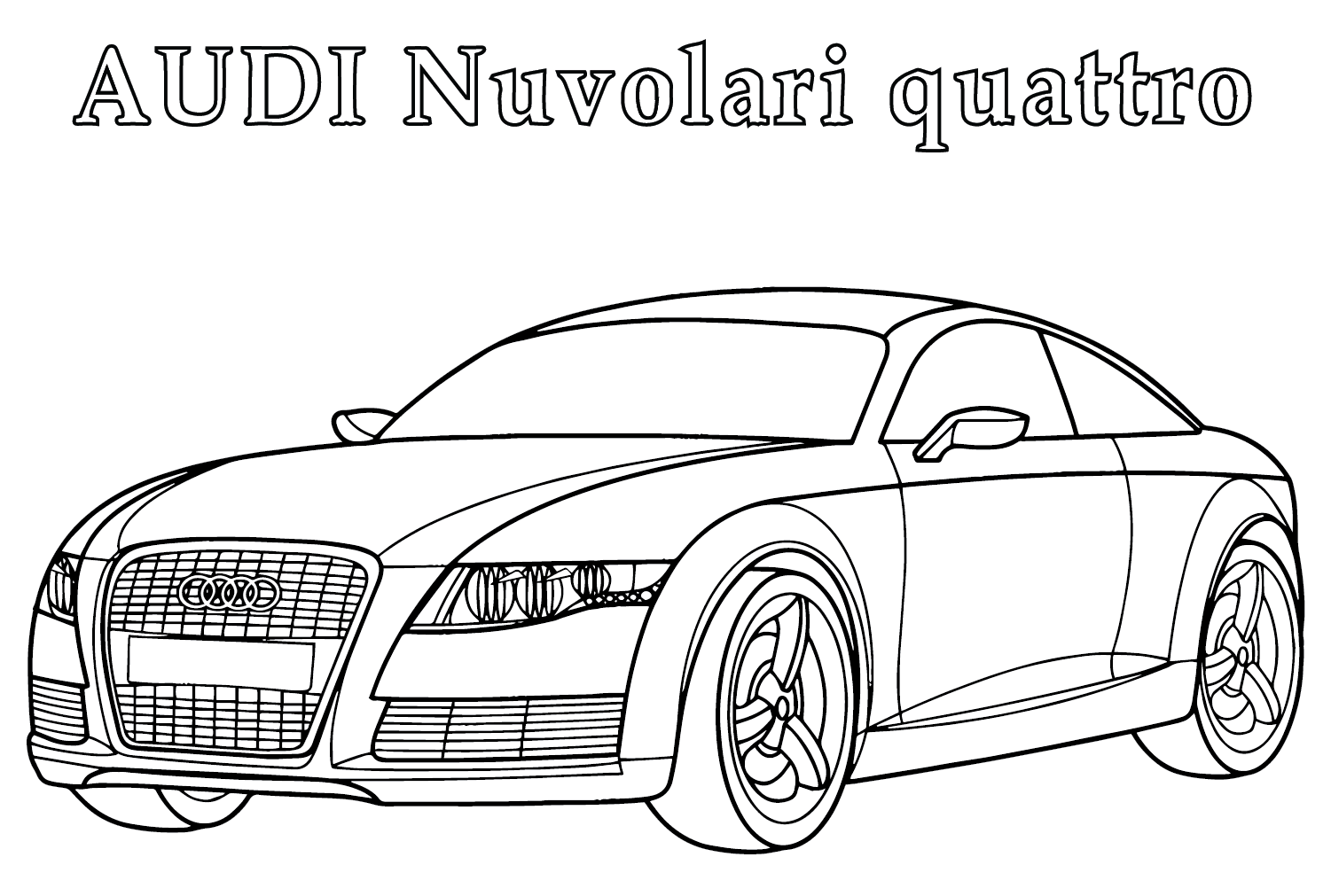 Audi Nuvolari Quattro fargelegging