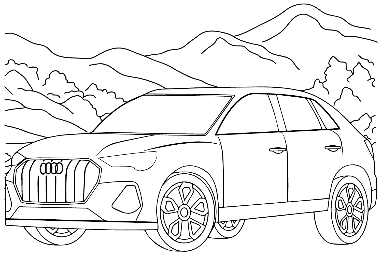 Audi Q3 fargelegging