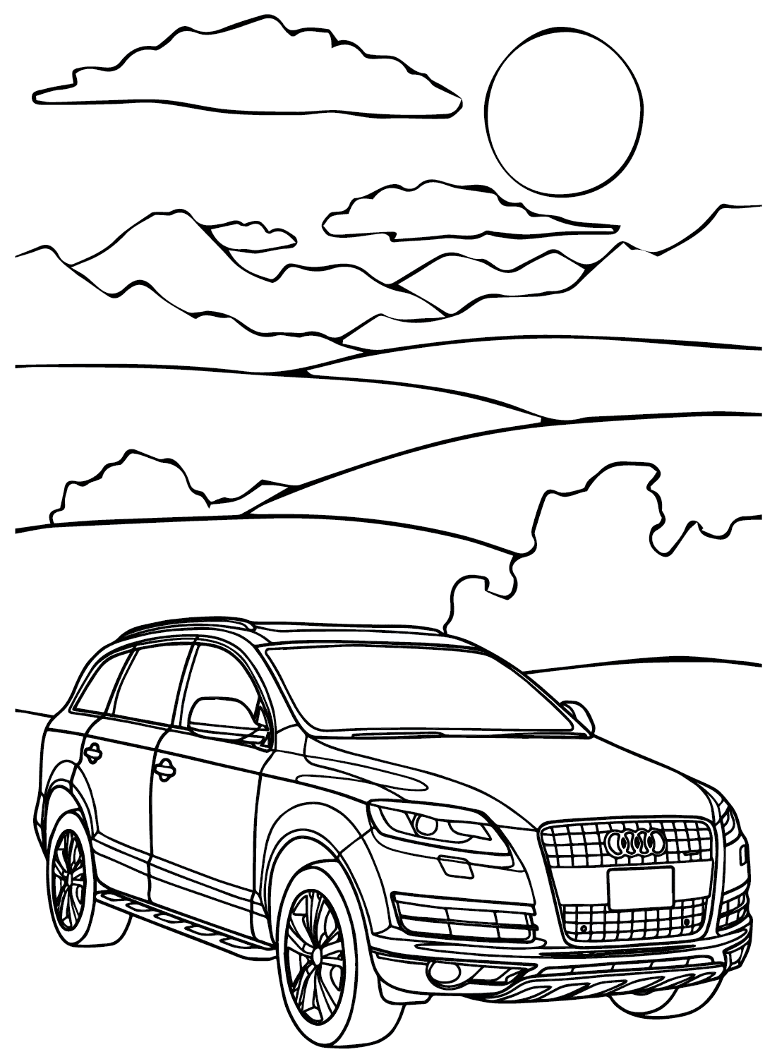 Audi Q7 Model fargelegging
